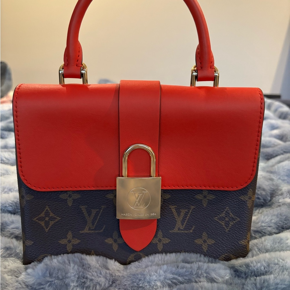 Louis Vuitton Red and Brown Women's Bag